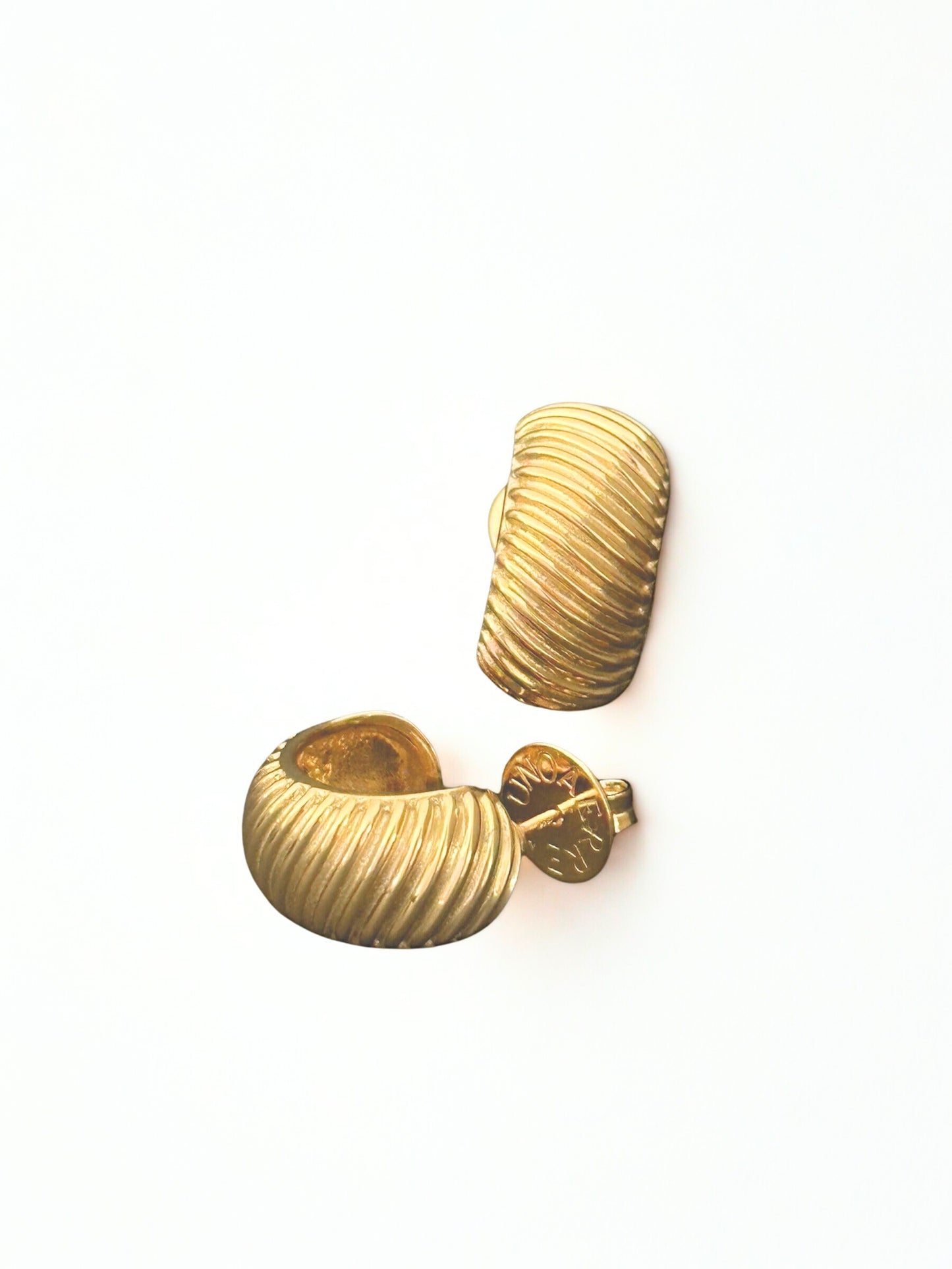 Carol Earrings - Half Hooped Studs