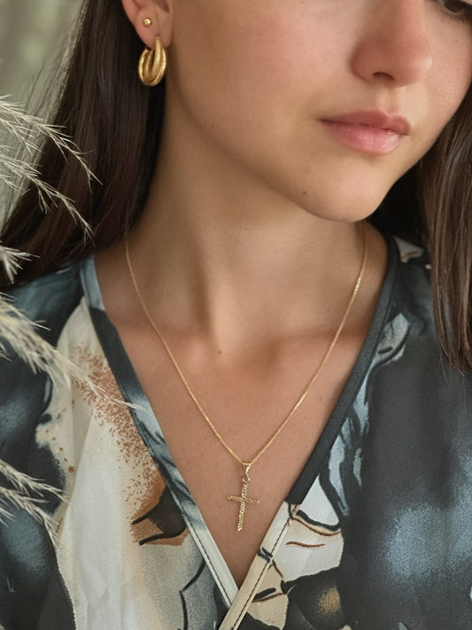 Eliora - Bonded Cross Pendant