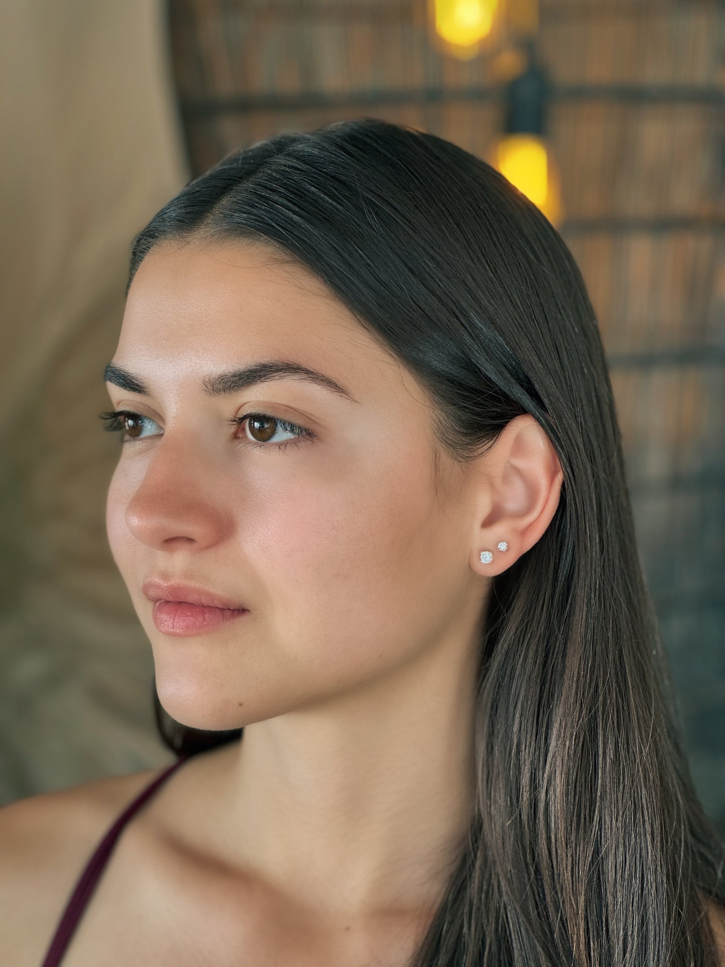 Jane - Brilliant Cubic Zirconia Stud Earrings
