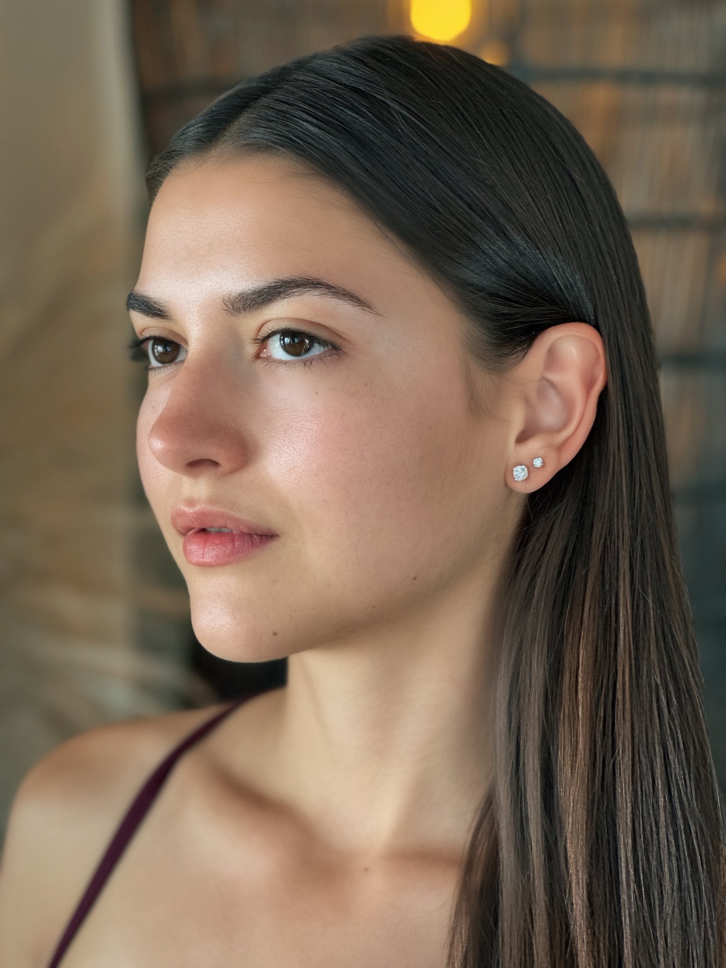 Jane - Brilliant Cubic Zirconia Stud Earrings