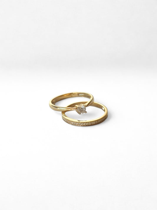 Stephanie - Engagement & Wedding Band Set