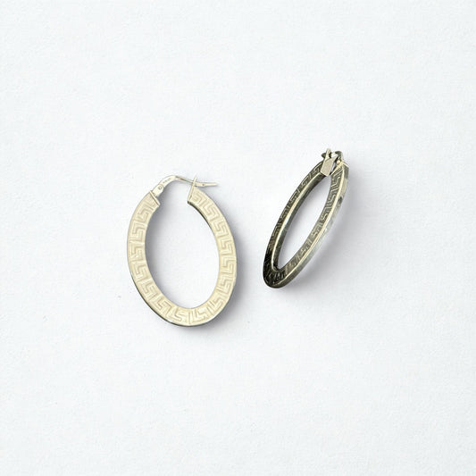 Athena - hinged hoop earrings