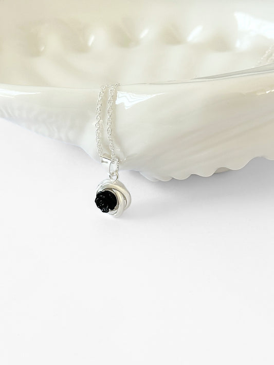 Rose Loveknot Pendants - Silver & Gold Plated