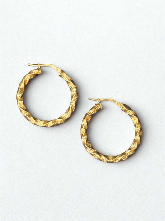 Julia - Sculpted Bonded Hoops