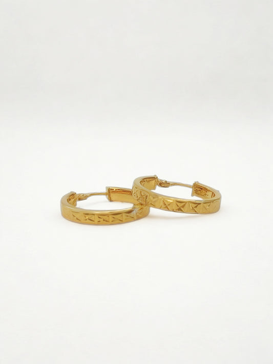 Nala - 9ct Flat Hoops