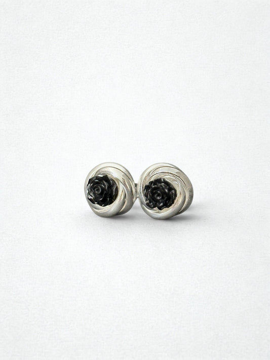 Rose - Loveknot Studs