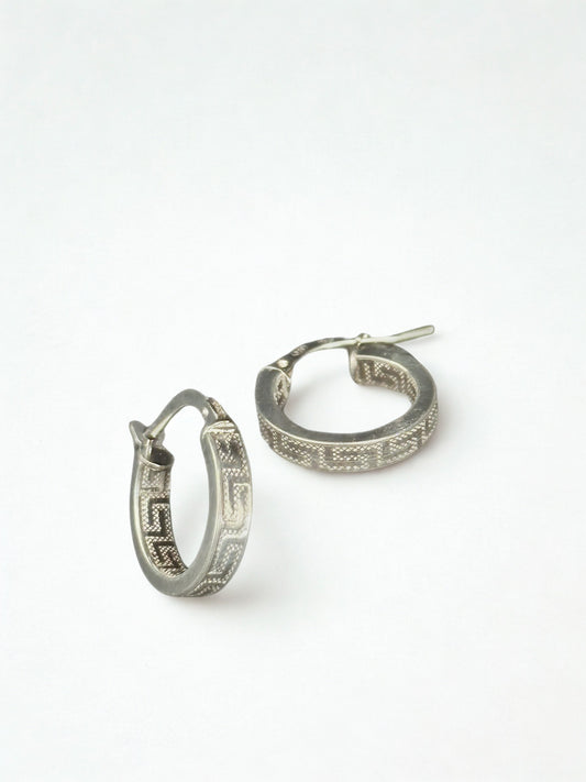Venus - Greek Key Hoops