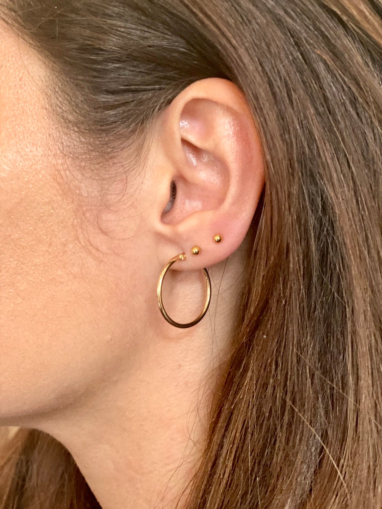9CT HINGED HOOP