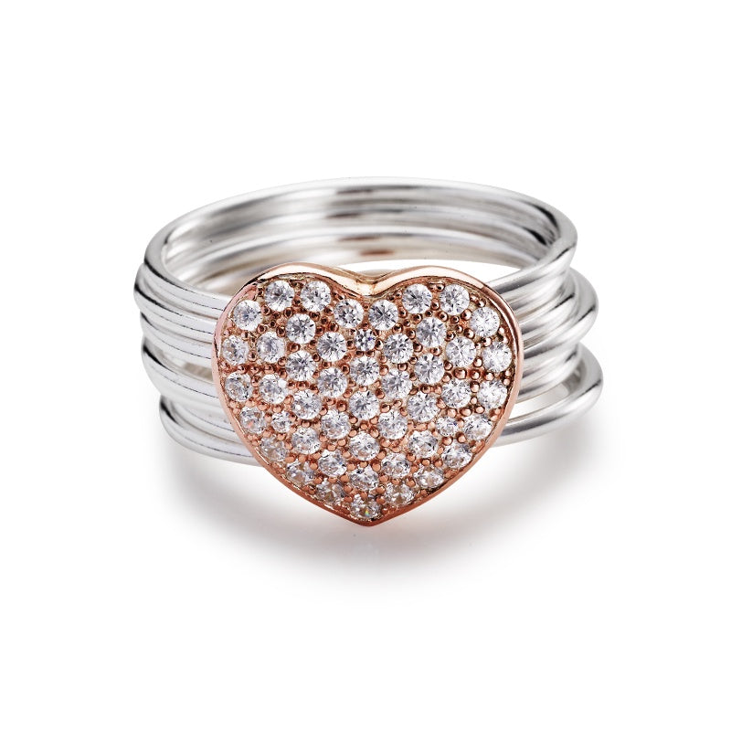 Lulu - Heart CZ Ring